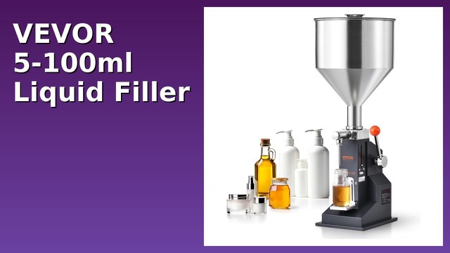 VEVOR manual stainless steel liquid filling machine with hopper