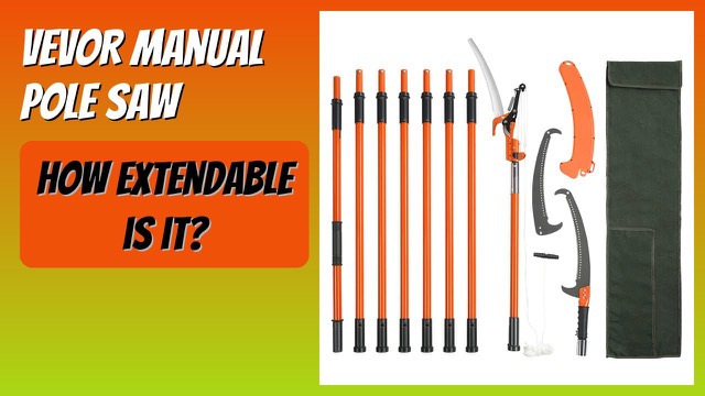 VEVOR extendable manual pole saw with fiberglass handles
