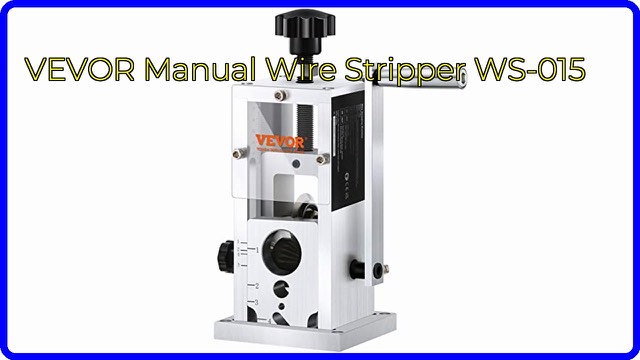 VEVOR manual wire stripping machine with aluminum frame and hand crank