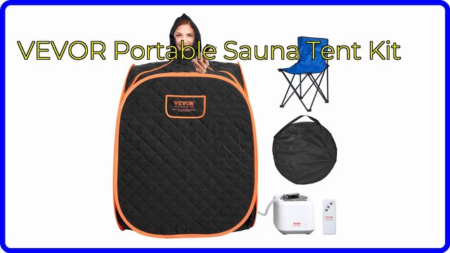 VEVOR portable steam sauna tent kit with chair and steam generator