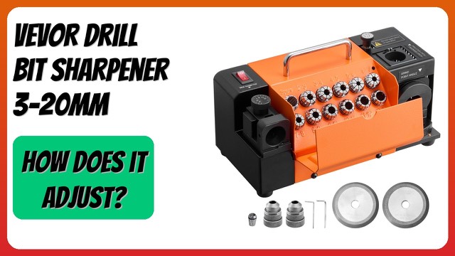 VEVOR MR-20G drill bit sharpening machine with collets and grinding wheels