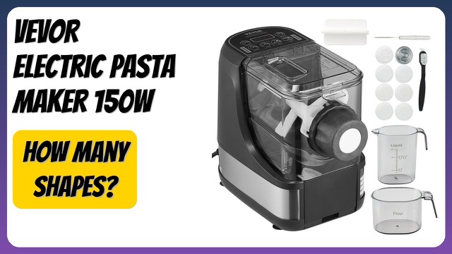 VEVOR MT-2117 electric pasta maker with pasta discs and measuring cups