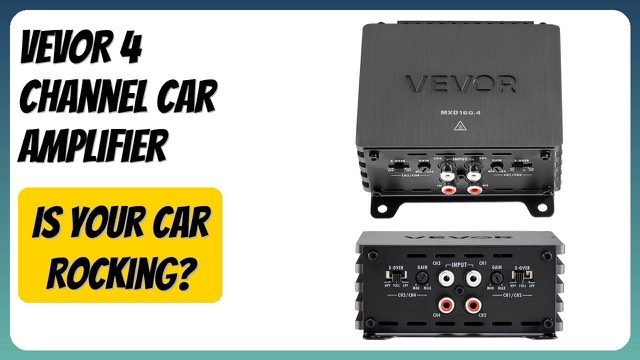 VEVOR MXD160.4 compact 4-channel car audio amplifier