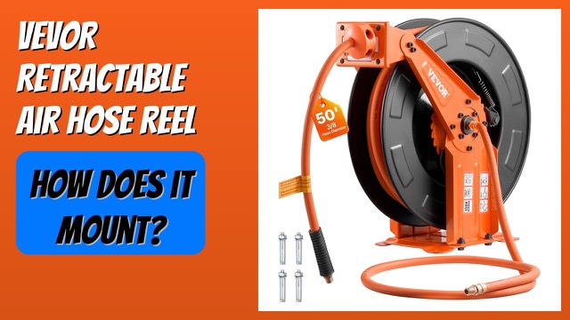 VEVOR retractable air hose reel with steel dual arms