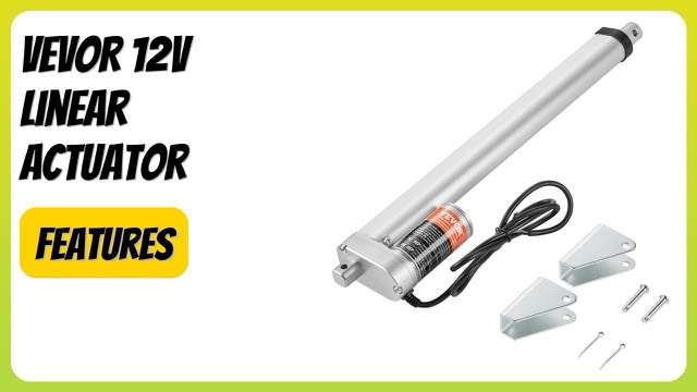 VEVOR 12V linear actuator with 12-inch stroke and mounting bracket