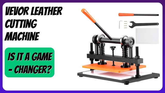 VEVOR manual leather die cutting and embossing machine with black steel base