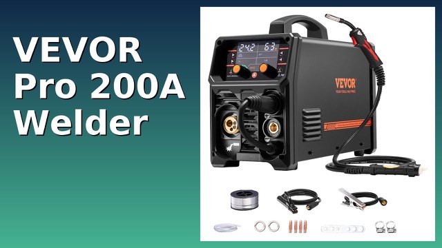 VEVOR Pro MIG-200AU welder with LCD display