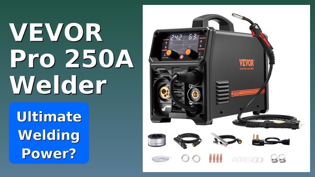 VEVOR Pro MIG-250 welding machine with LCD display