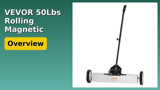 VEVOR 24-inch rolling magnetic sweeper with telescoping handle