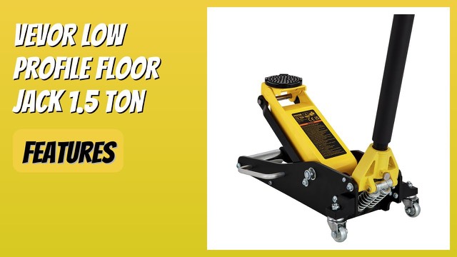 VEVOR low profile 1.5 ton floor jack in steel and aluminium