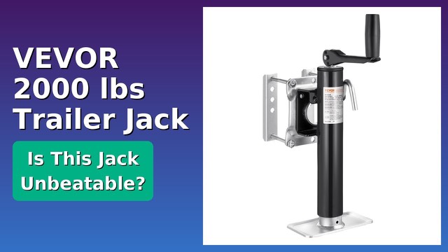 VEVOR 2000 lb galvanized bolt-on swivel trailer jack