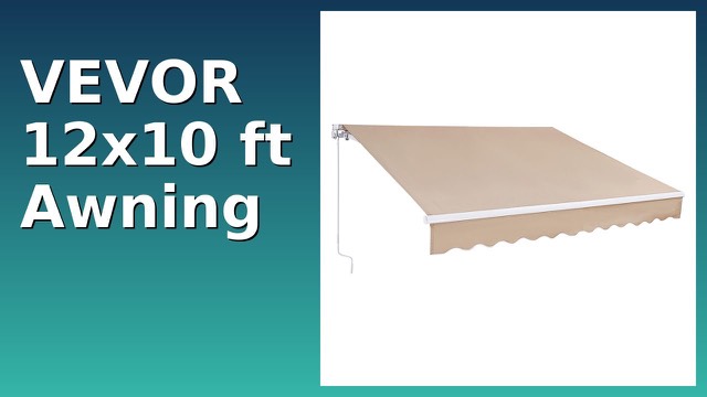VEVOR manual retractable patio awning fixed above a patio door