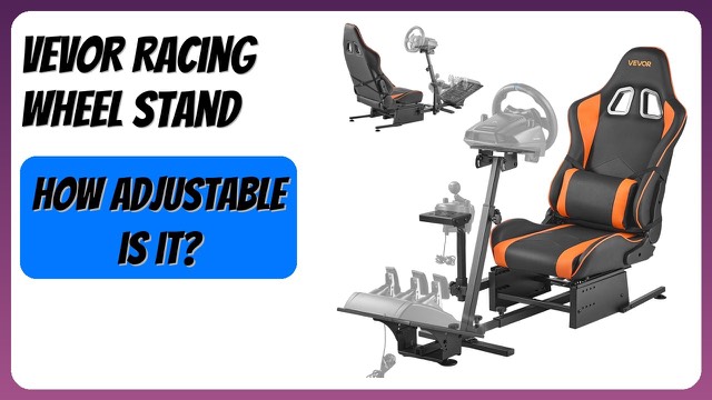 VEVOR steel racing simulator cockpit with seat, wheel mount and pedal plate