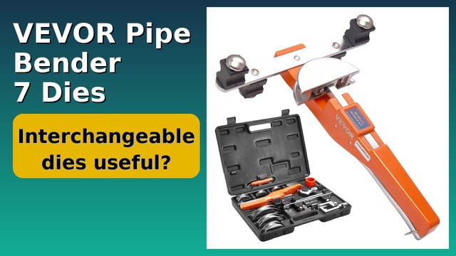 VEVOR ratcheting tube bender with interchangeable dies and pipe cutter