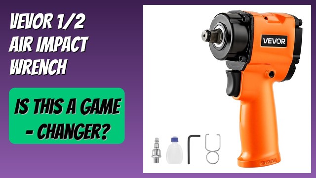 VEVOR 1/2-inch pneumatic air impact wrench with aluminum housing
