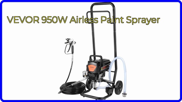 VEVOR RP8628 Plus airless paint sprayer on a wheeled cart