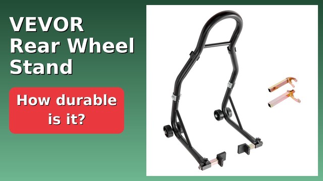 VEVOR black steel motorcycle rear wheel stand with U and L fork heads