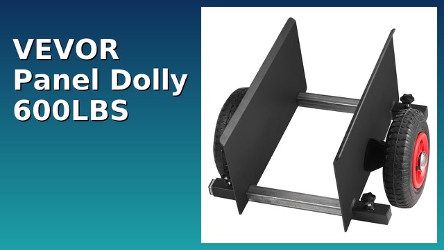 VEVOR panel dolly with pneumatic wheels carrying drywall sheets