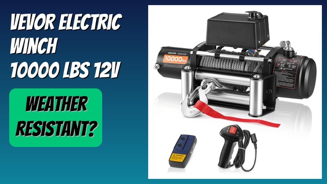 VEVOR S10000 12V electric truck winch with steel rope and remote