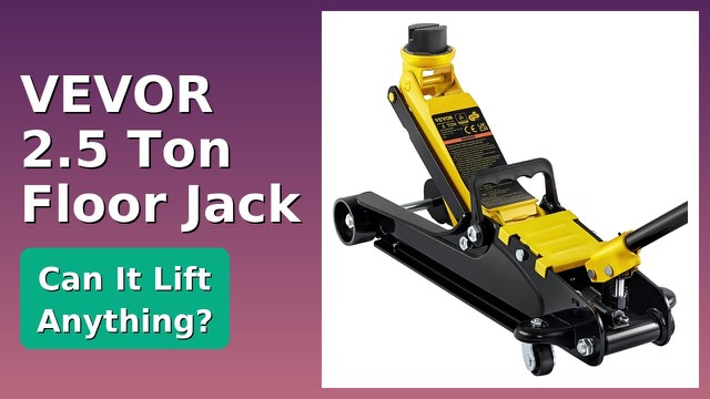 VEVOR S385 low-profile steel floor jack