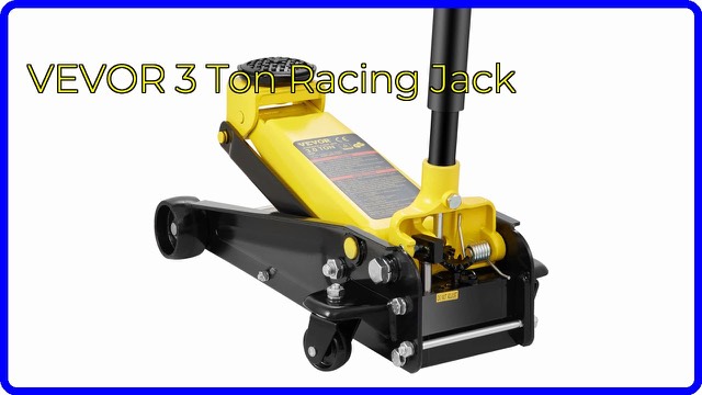 VEVOR 3 ton low-profile steel floor jack with long handle