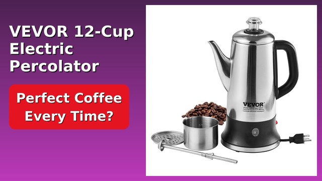 VEVOR stainless steel electric percolator coffee pot