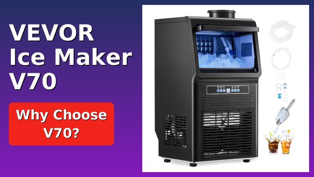 VEVOR compact commercial ice maker machine with LED display