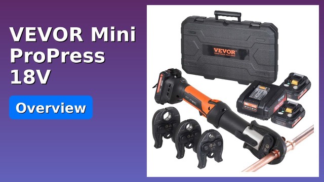 VEVOR SL-1930 cordless press tool kit with jaws and case