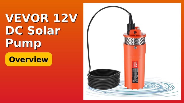 VEVOR solar submersible deep well pump with cable and outlet