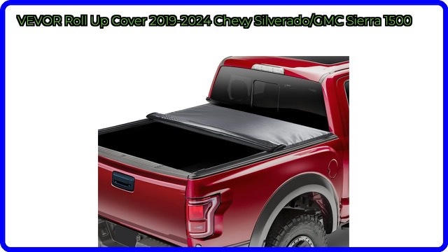 VEVOR roll-up tonneau cover on a pickup truck bed