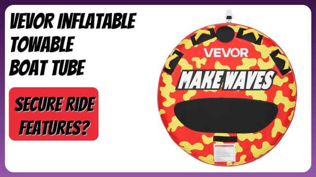VEVOR two-rider inflatable towable boat tube with padded handles