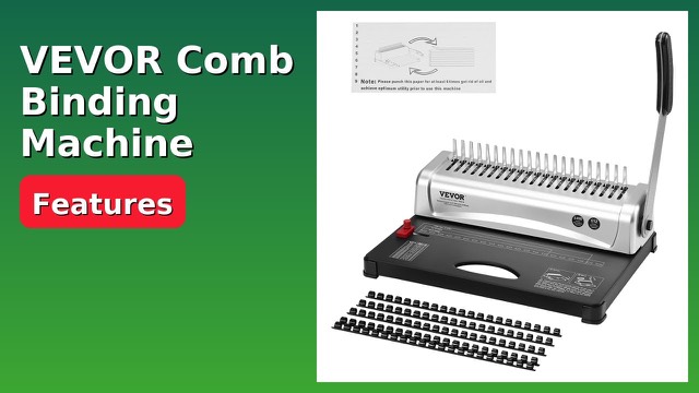 VEVOR STB12A manual comb binding machine with cast iron base