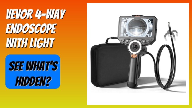 VEVOR SX4 borescope with 6-inch screen and flexible probe
