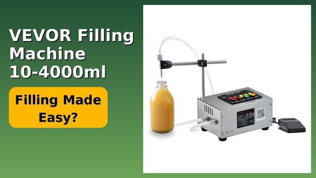 VEVOR SY-580-V2 compact digital liquid filling machine in stainless steel