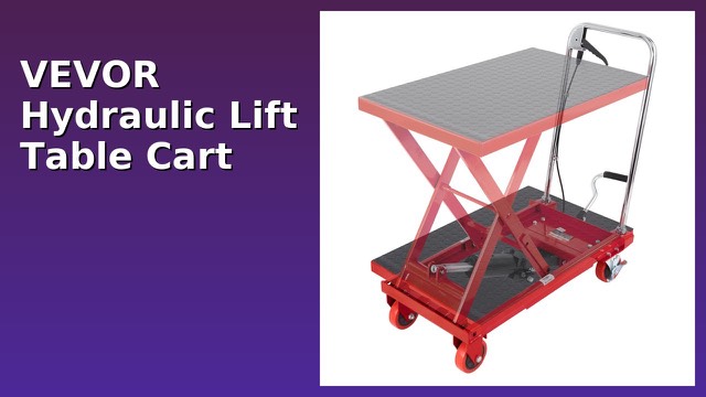 Red VEVOR TF23 hydraulic scissor lift table cart