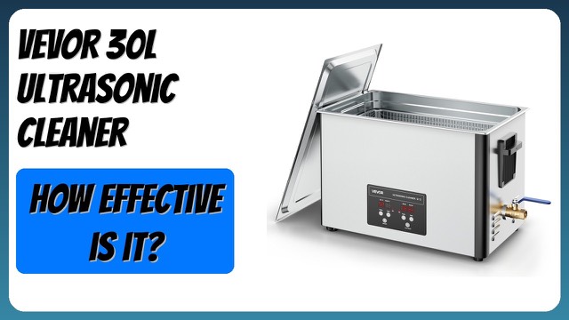VEVOR 30L stainless steel ultrasonic cleaner with basket and digital display