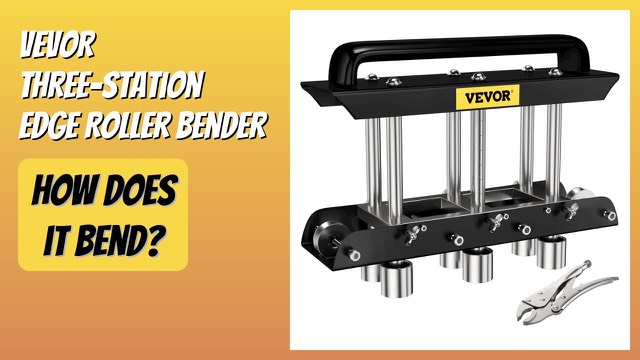 VEVOR three-station sheet metal brake in black and silver
