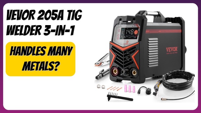 VEVOR 205A TIG and stick welder with LED display