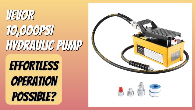 VEVOR aluminium air hydraulic treadle foot pump with hose