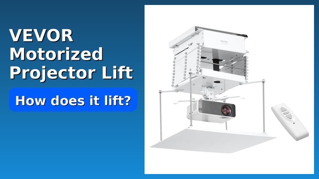 VEVOR white motorized scissor projector lift for ceiling installation