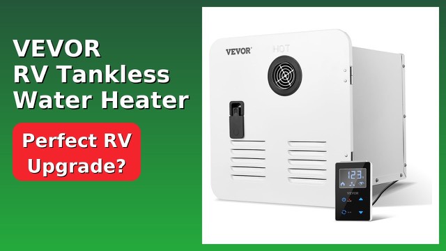 VEVOR tankless RV water heater with white access door