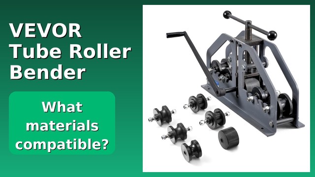 VEVOR TR60A manual tube roller bender with crank and six dies