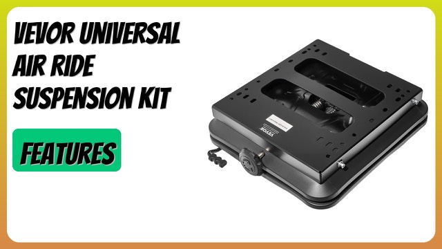VEVOR air ride seat suspension base with slider track and dust cover
