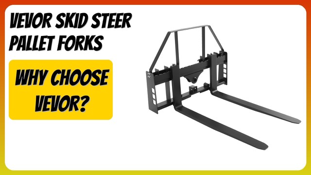 VEVOR WBS-029 skid steer pallet fork frame with two fork blades