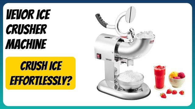 VEVOR stainless steel electric ice crusher and shaved ice machine