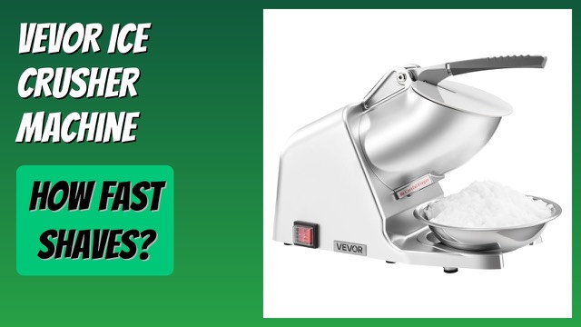 Silver VEVOR electric ice crusher snow cone maker with stainless steel body
