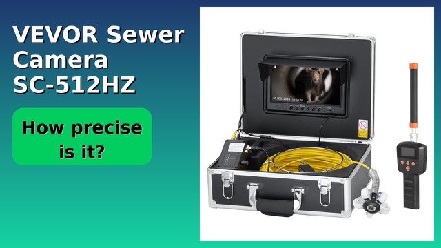 VEVOR sewer inspection camera with 9-inch monitor in an aluminum case