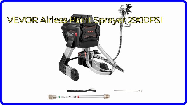 VEVOR X6 stand airless paint sprayer with hose and spray gun