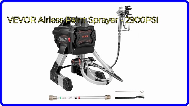 VEVOR X6 stand airless paint sprayer with hose and spray gun