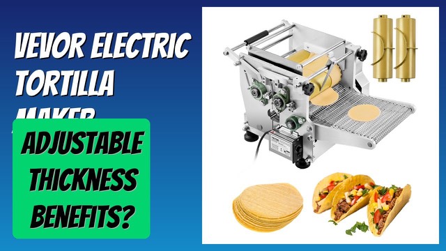 VEVOR YF-YM08 automatic electric tortilla maker with roller molds
